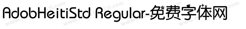AdobHeitiStd Regular字体转换